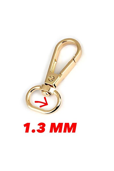 İsmet toka 1.3 سم - مشبك حقيبة معدني ذهبي باريسي - 10 قطع - إكسسوار معدني