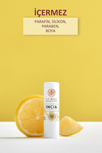 Incia 100% přírodní rty vyživující bergamotový a citronový bylinný hydratační krém na rty 6 g