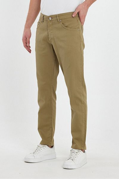DAMGA JEANS Men's - School and Daily Use Flexible Mint Canvas Classic Trousers