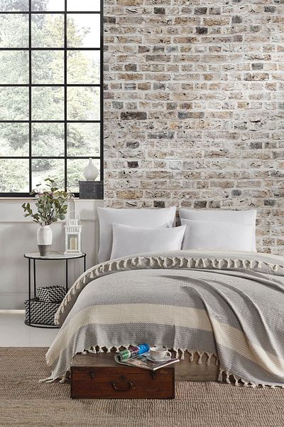 Casnack أيميلا موديل رمادي مزدوج بيكيه 1500 جرام. 200x230 سم