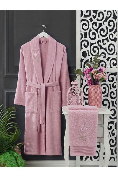 Casnack Σετ μπουρνούζι σε σκόνη Navy Blue Towel Σετ 4 τεμαχίων