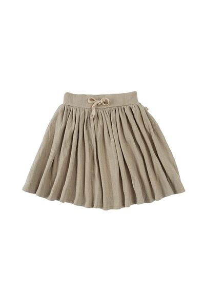 Little Gusto Mini Skirt Kids Beige Organic Cotton