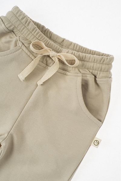 Little Gusto Children's Sweatpants Beige Organic Cotton