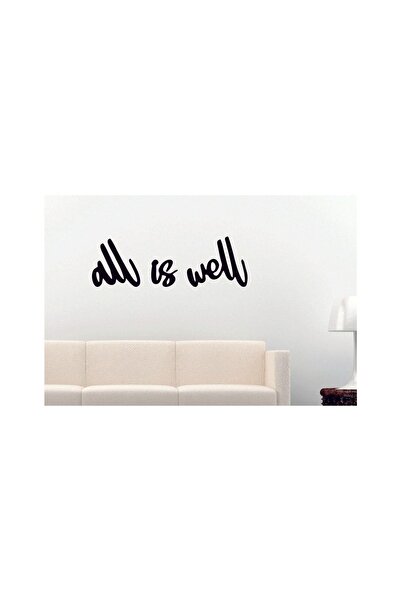 Numa Concept Duvar Dekoru MDF All Is Well Salon Ofis Ve Antre İçin Duvar Yazısı