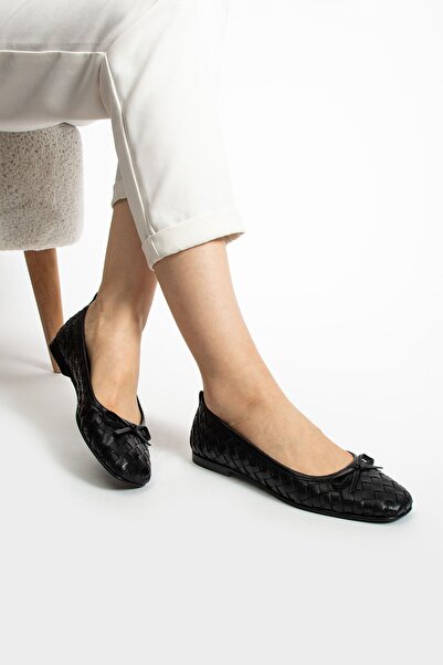 FOLLİNİ Genuine Leather Women's Ballerinas