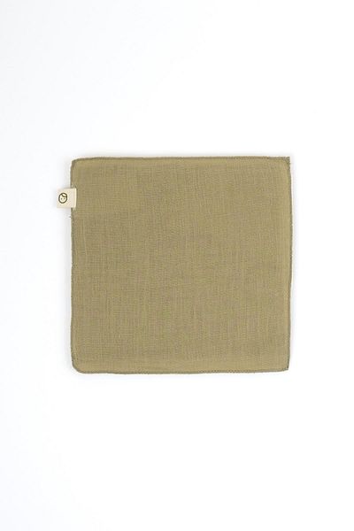Little Gusto 3-Piece Muslin Mouth Diapers Newborn Khaki Organic Cotton
