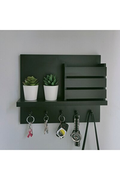 Eblo Home 35 Cm Siyah Antre Askılık Anahtarlık