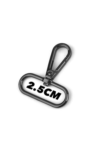 2.5 Cm Imported Bag Parrot 5 Pieces Black-metal Accessory