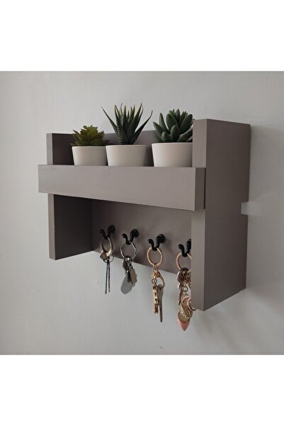 Eblo Home 31 Cm Gri Çok Amaçlı Antre Askılık Anahtarlık