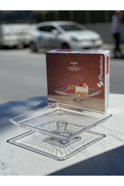 Paşabahçe Madlen Footed Square Presentation Rack Fma04996