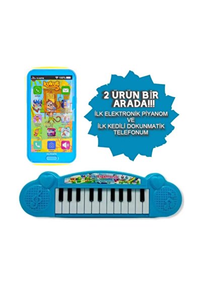 berattoys oyuncak cep telefonu & Piyano kukili şarkılı telefon müzikli oyunca...