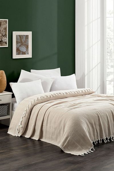 Casnack Lavin Beige Double Pike - 1600gr, 200x230cm