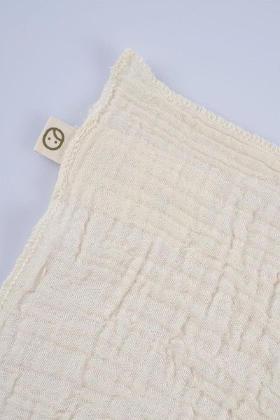 Little Gusto 3-Piece Muslin Mouth Diapers Newborn Beige Organic Cotton