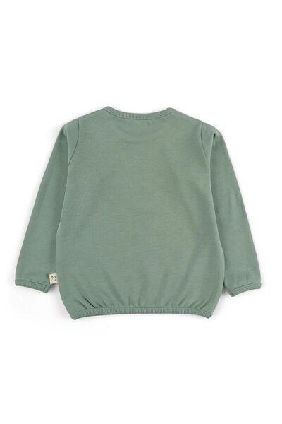 Little Gusto Organic Cotton Sweatshirt Green