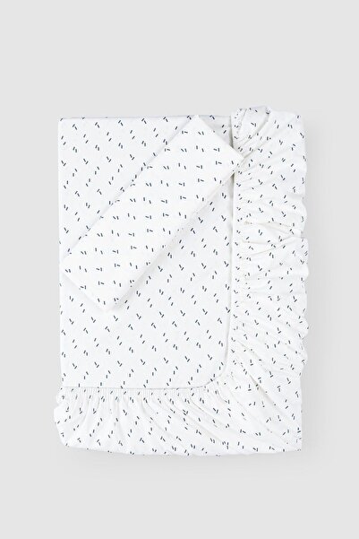 Little Gusto Organik Pamuk Lastikli Çarşaf ve Yastık Kılıf Seti Mark 90x190 cm