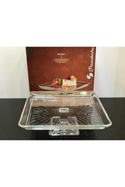Paşabahçe Madlen Footed Service Presentation Plate Fruit Holder Cake Holder