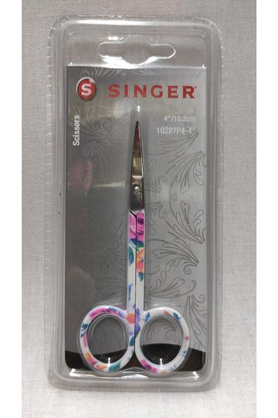 SİNGER Curved Tip Patterned Embroidery Scissors