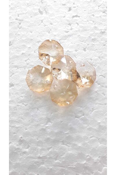 ADA AVİZE 14 MM BAL  Octagon Işlenmiş Avize Taşı 10 Adet