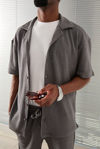 WONG Men's Gray Suit Set