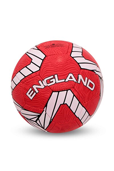 Nivia كرة قدم كروس وورلد (حمراء، مقاس 5) | مخيطة يدويًا | 32 لوحة | كرة لعب ه...