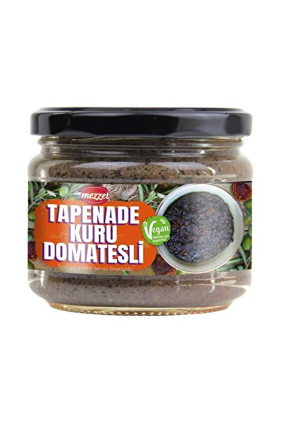 Mezzet Kuru Domatesli Tapenade Ezme 280 g - Vegan ve Koruyucusuz Kahvaltılık