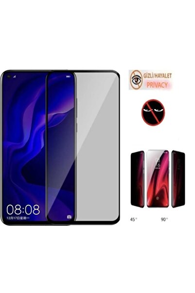 ZETT OPPO RENO 6 -Uyumlu Privacy HAYALET - Temperli Cam Ekran Koruyucu-Anti S...