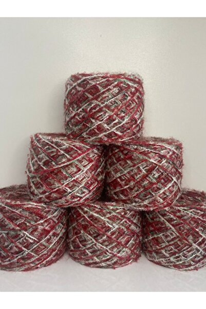 göçer Moher 600gr Rețea Vizuală - Design cu bucle cu sclipici multicolore