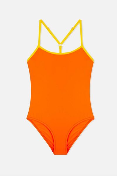 AYYILDIZ 4958 Orange Girl's Swimsuit