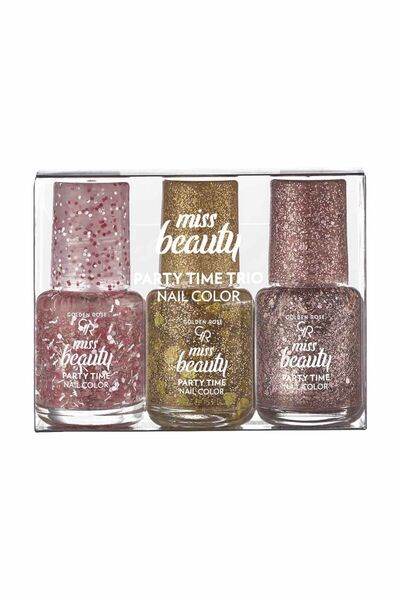 Golden Rose Miss Beauty Party Time Trio Nail Colors Oje Seti 3x6 ml