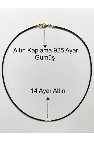Rupen Kraft 14 Ayar Minimal Altın Şans Kolyesi