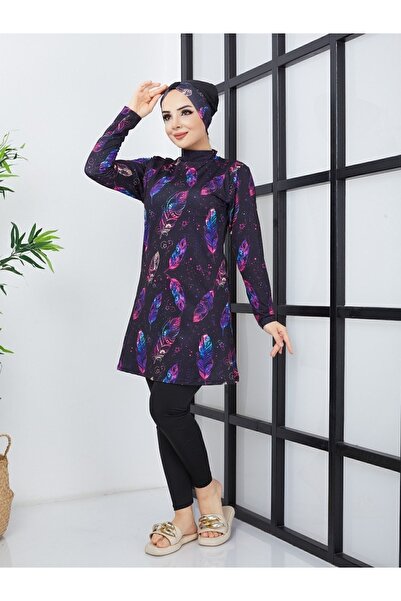 yessir Hijab Μαγιό Full Closed Lycra Micro Ύφασμα