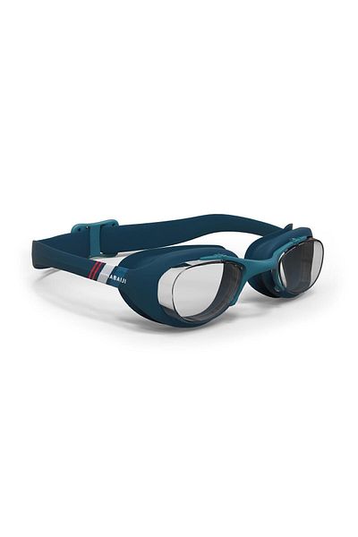 Decathlon نظارات السباحة Nabaiji - مقاس L - أزرق / كحلي / أحمر - 100 Xbase