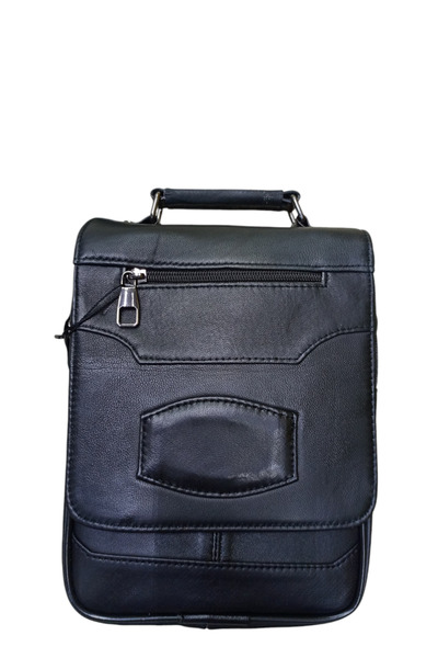 Martello حقيبة يد وكتف رجالية - جلد طبيعي، مع غطاء