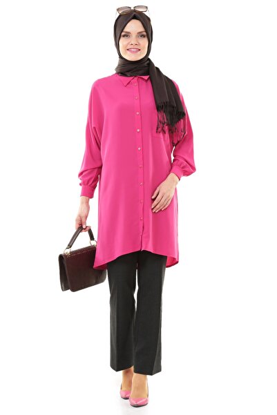 SORALLİNE Γυναικείο παντελόνι μεγάλου μεγέθους 1548 καπνιστό