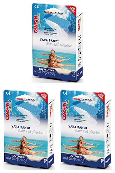 CANSIN Plast Su Geçirmez Yara Bandı 30 Adet