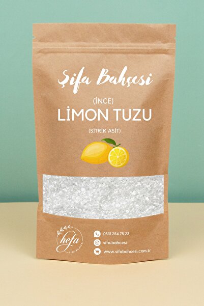 HEFA Limon Tuzu 1 Kg Sitrik Asit (Temizlik Amaçlı)
