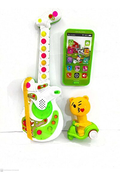 berattoys Üçü Birarada Türçe Müzikli Gitar Dokunmtk Türkçe Müzikli Telefon Ba...