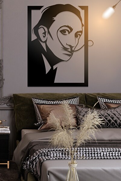 AHWALL Διακοσμητικό Ξύλινο Τραπέζι με Φιγούρα Σαλβαδόρ Νταλί