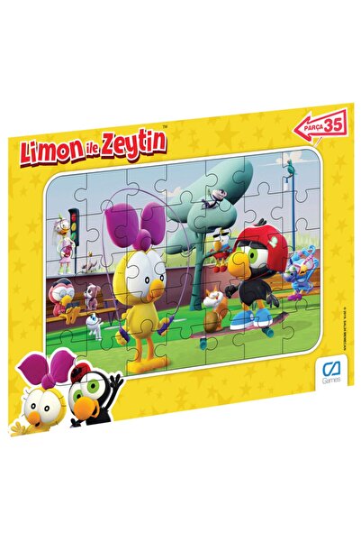CA Games Puzzle (yapboz) 35 Parça Limon Ile Zeytin Frame 5083