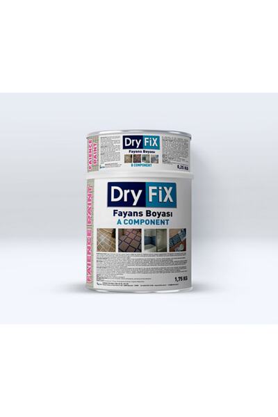 Dryfix Fayans Boyası Beyaz Fp01 2kg + Sıvı Cam 2kg + Kaydırmaz Solüsyon 0.5 Lt Set