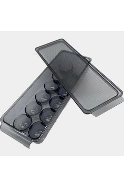 Leggno Ptc6060egg12 حاوية تخزين بيض براتيكو مع غطاء 12 قطعة رمادي شفاف