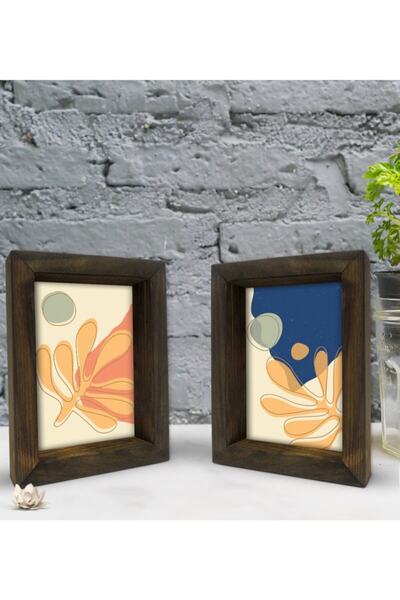 Bk Gift Gift Decorative 2-Piece Natural Solid Wood Frame 15X20Cm-41