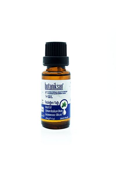 botaniksan 20ML Natural and Pure Distillation Basil Oil - Additive-Free