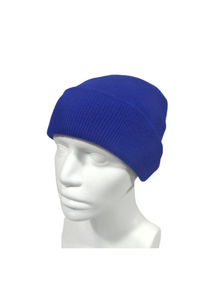 PAKER GİYİM Unisex Blue Folded Basic Beret