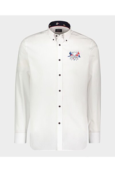 PAUL&SHARK Men's Woven Shirt C.wCotton