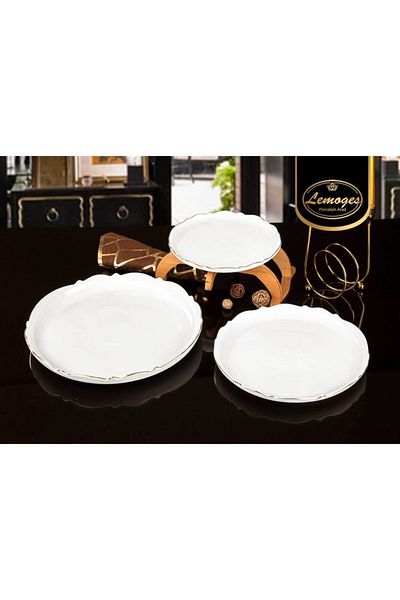 çerçi Lemoges Porcelain Round Serving Plate