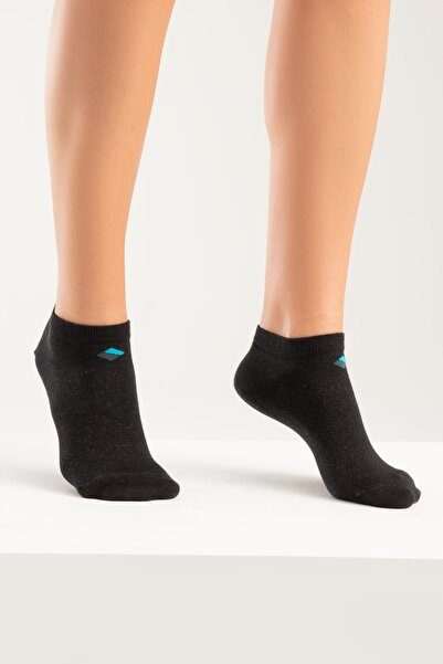 Bonny Silver Odor-Free Booties Women's Mixed Silver Socks 3 Pack