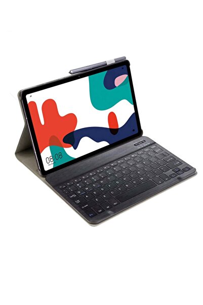 Microcase Huawei Matepad 10.4 Bah3-w09 Tablet Bluetooth Klavyeli Standlı Kılı...