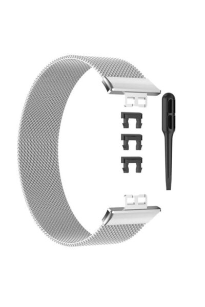 Markacase Huawei Watch Fit Elegant Için Pimli Metal Mıknatıslı Milanese Kordo...