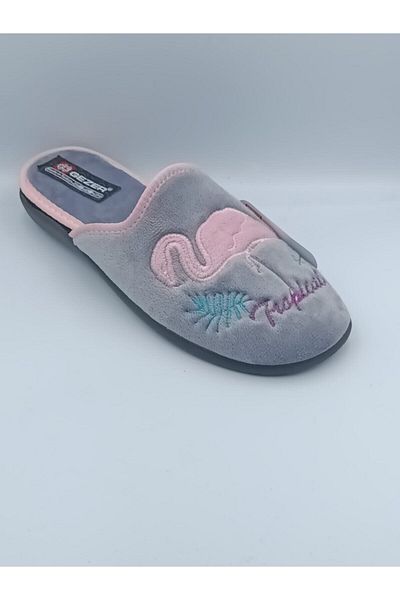 GEZER Women's Winter Gray Indoor Slippers